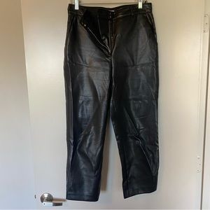 SOLD Aritzia Cropped Leather Babaton Pants